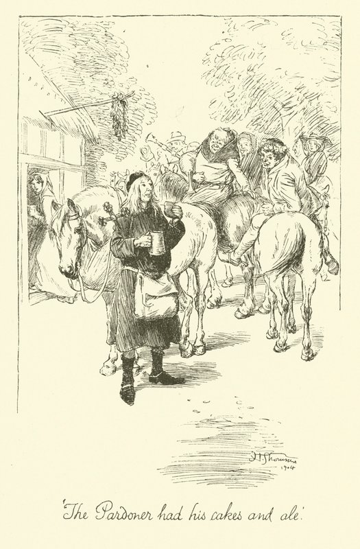El Vendedor de Indulgencias (litografía) de Hugh Thomson