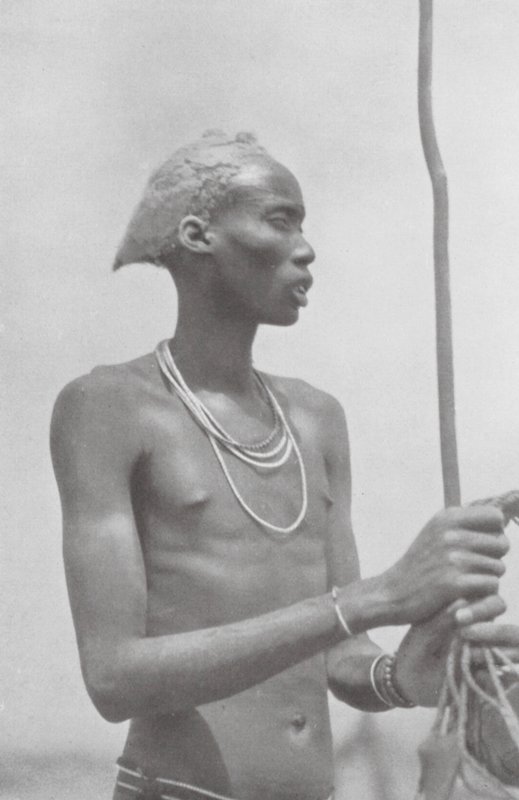 Dinka-Neger (foto b/n) de Hugo Adolf Bernatzik