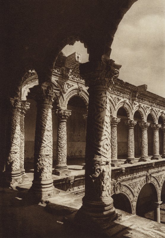 Mexico: Capital Mejico, Monasterio Merced (b/w photo) de Hugo Brehme