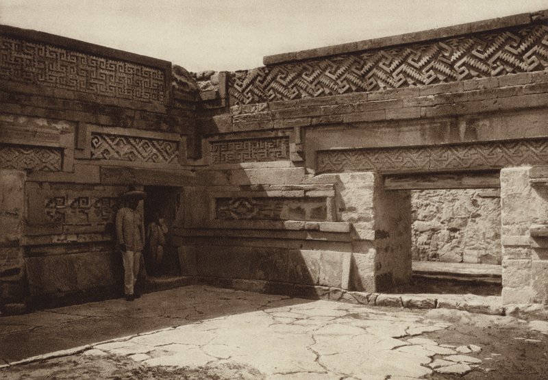 Mexico: Ruinas de Mitla (b/w photo) de Hugo Brehme