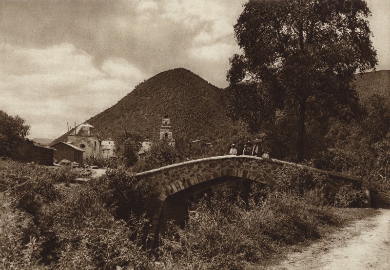 Mexico: San Bartolito (b/w photo) de Hugo Brehme