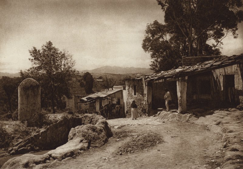 Mexico: San Esteban, Los alrededores de la capital Mejico (b/w photo) de Hugo Brehme