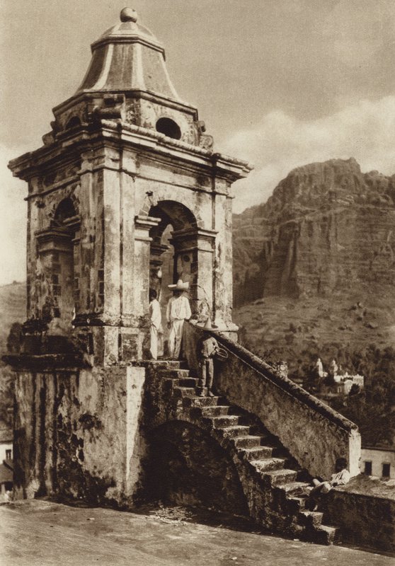 Mexico: Taxco (b/w photo) de Hugo Brehme