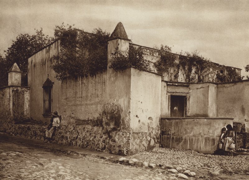 Mexico: Tlacopan, Los alrededores de la capital Mejico (b/w photo) de Hugo Brehme