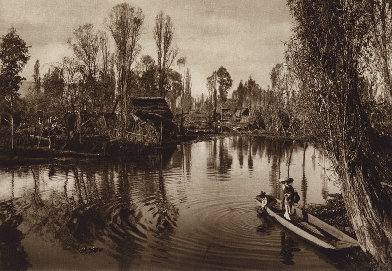 México: Tláhuac (foto b/n) de Hugo Brehme