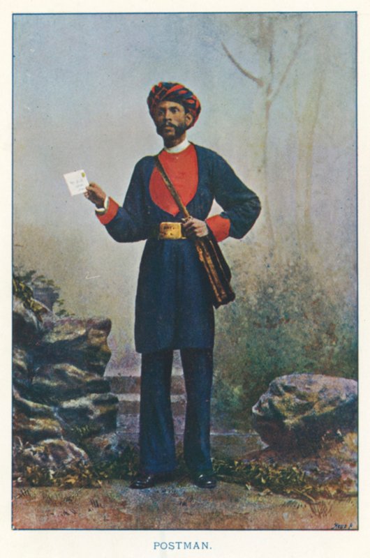 Nativos Indios: Cartero (foto en color) de Indian photographer