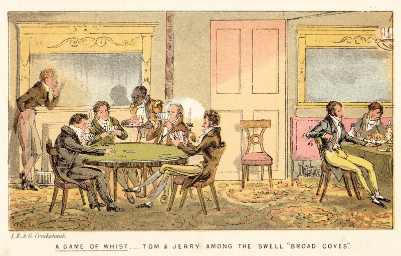 Un Juego de Whist de Isaac, Robert and George Cruikshank