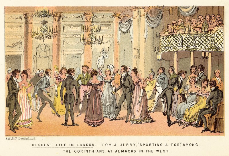 La Vida Más Alta en Londres de Isaac, Robert and George Cruikshank