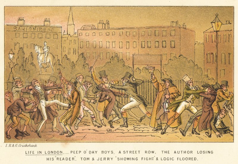 Vida en Londres de Isaac, Robert and George Cruikshank