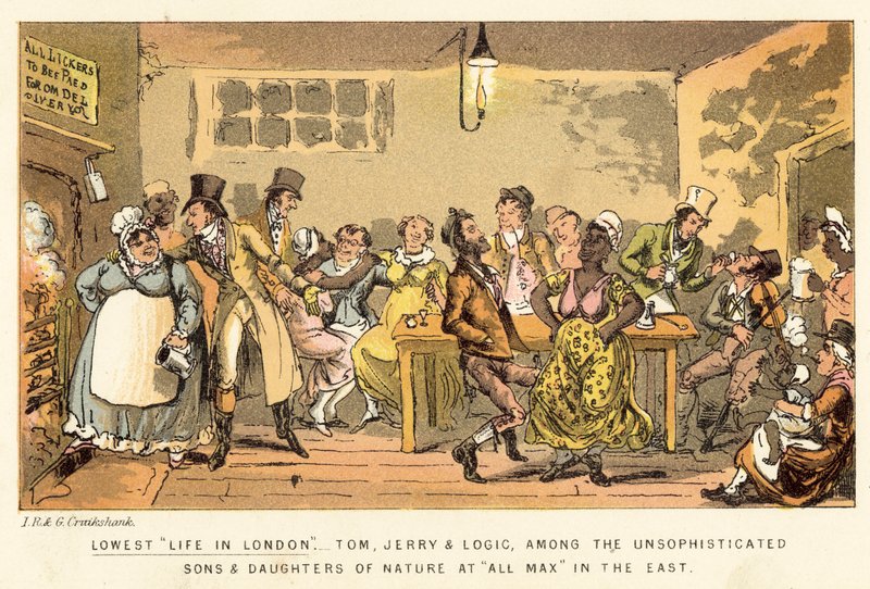 La Vida Más Baja en Londres de Isaac, Robert and George Cruikshank