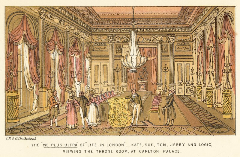 El Ne Plus Ultra de la vida en Londres de Isaac, Robert and George Cruikshank