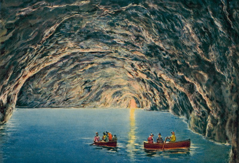 Capri: Grotta Azzurra (foto en color) de Italian Photographer