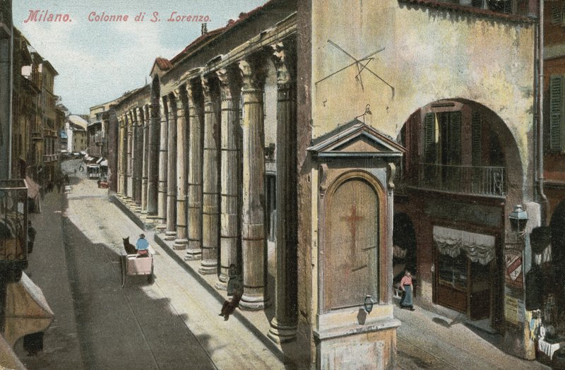 Columnas de San Lorenzo, Milán de Italian Photographer