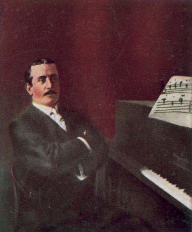 Giacomo Puccini, compositor italiano (foto en color) de Italian Photographer