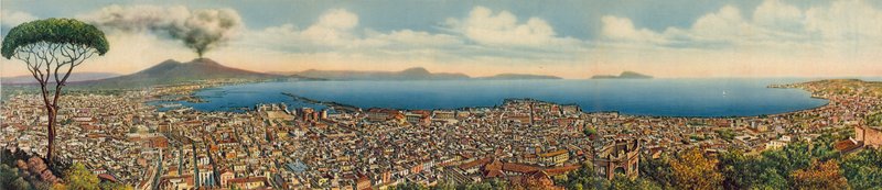 Nápoles / Napoli: Panorama Generale (foto en color) de Italian Photographer