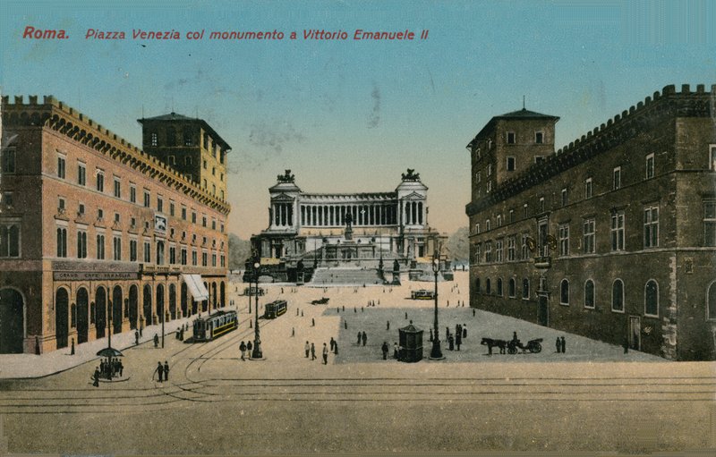 Piazza Venezia y monumento al Rey Victor Emmanuel II de Italia, Roma de Italian Photographer