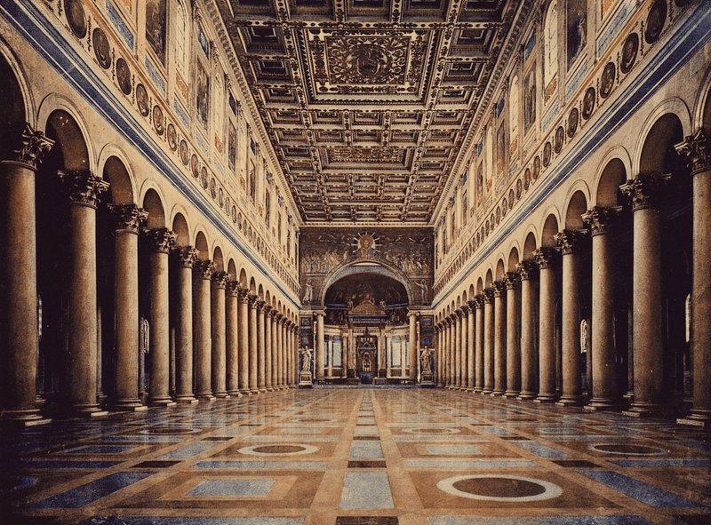 Roma / Roma: Basílica de San Pablo, interior (foto en color) de Italian Photographer