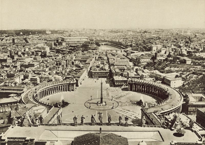 Plaza de San Pedro y Panorama de la Ciudad desde la Cúpula de Italian Photographer