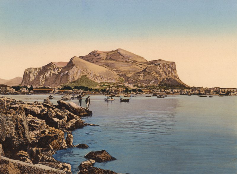 Sicilia / Sicilia: Monte Pellegrino (foto en color) de Italian Photographer