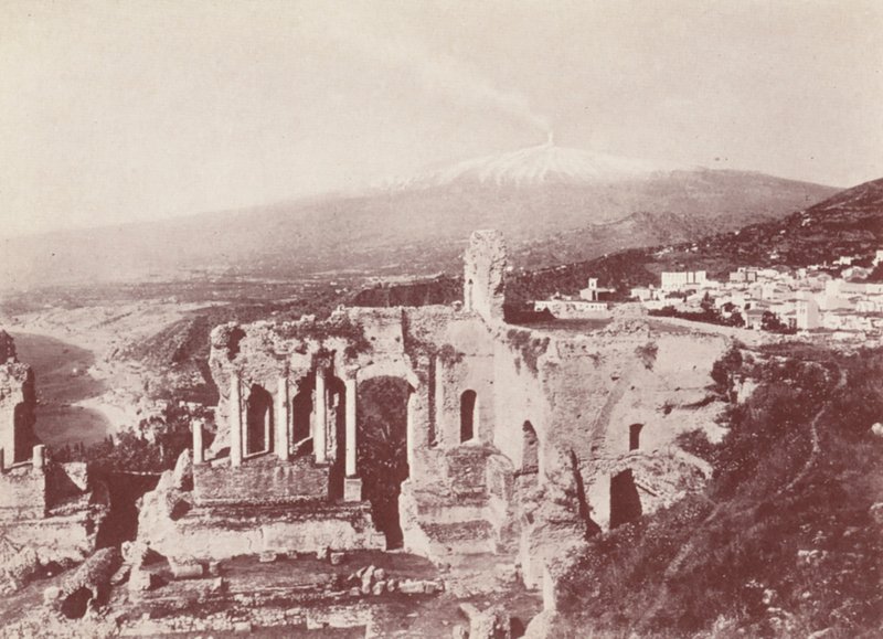 Sicilia: El Teatro Griego, Taormina (foto b/n) de Italian Photographer