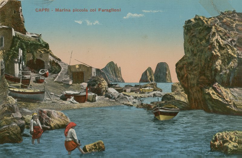 Pequeña marina y los Faraglioni, Capri de Italian Photographer