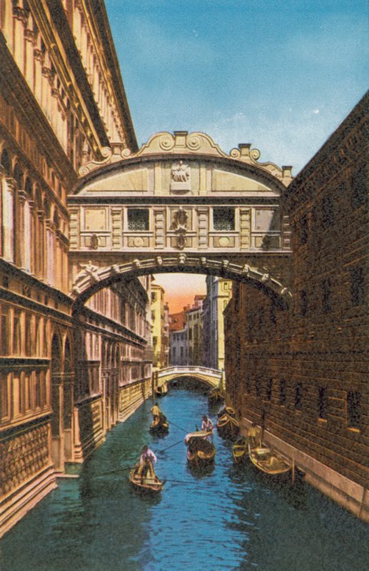 Venecia/Venecia: Puente de los Suspiros (foto en color) de Italian Photographer