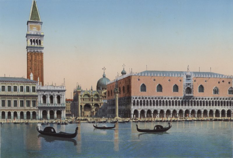 Venecia, Piazzetta San Marco y Palacio Ducal desde la Laguna de Italian Photographer