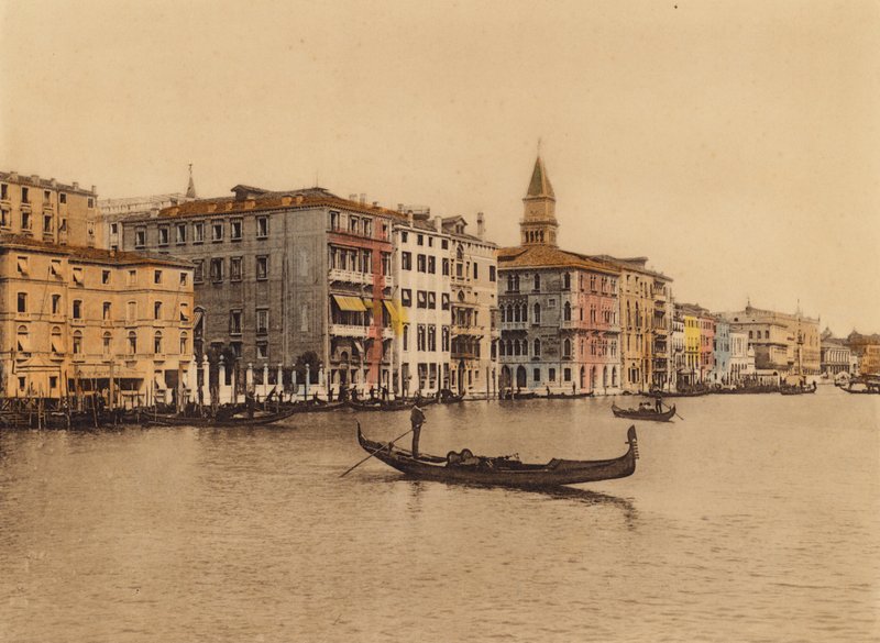 Venezia / Venecia: Canal Grande, Alberghi (foto en color) de Italian Photographer