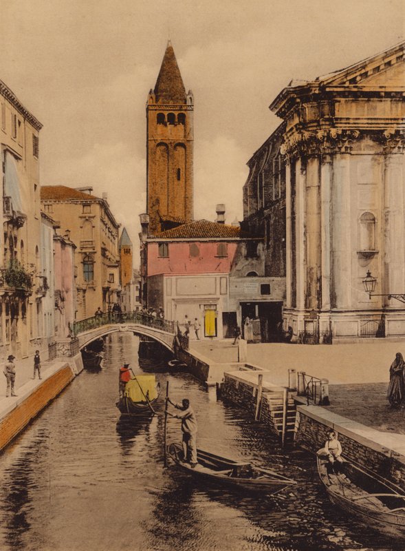 Venezia / Venecia: Rio S Barnaba (foto en color) de Italian Photographer