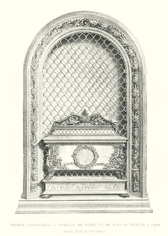Andrea Verrocchio, Tumba de Pedro y Juan de Médicis de Italian School