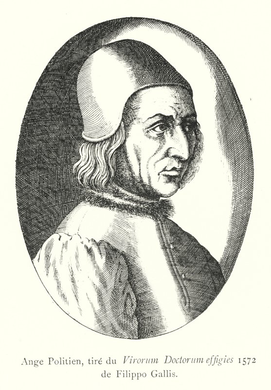 Ange Politien, del Virorum Doctorum effigies 1572 de Filippo Gallis de Italian School