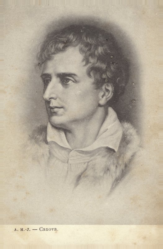 Antonio Canova, escultor italiano (litografía) de Italian School