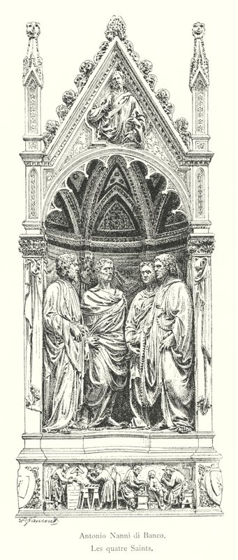 Antonio Nanni di Banco, Los cuatro Santos de Italian School