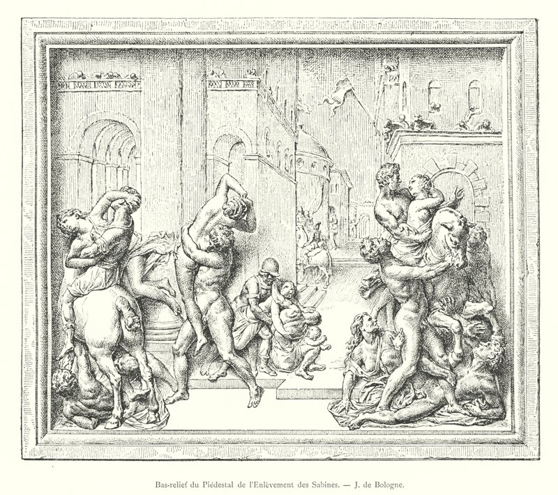 Bajorrelieve del Pedestal del Rapto de las Sabinas, J de Bolonia de Italian School