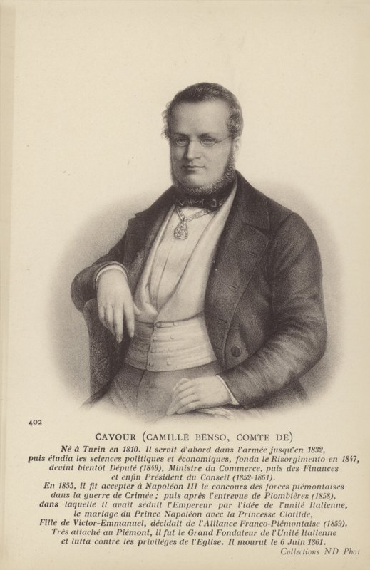 Camillo Benso de Italian School