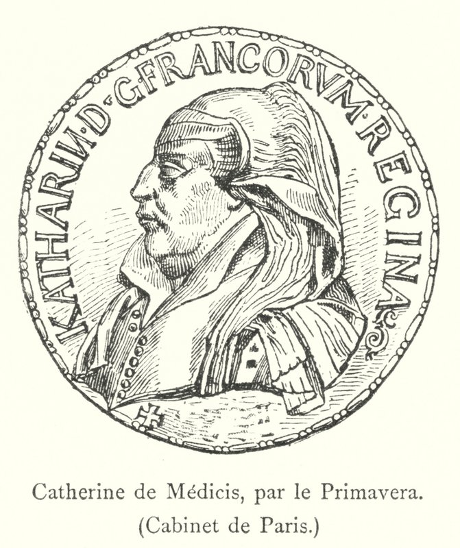 Catherine de Medicis, por el Primavera, Gabinete de París de Italian School