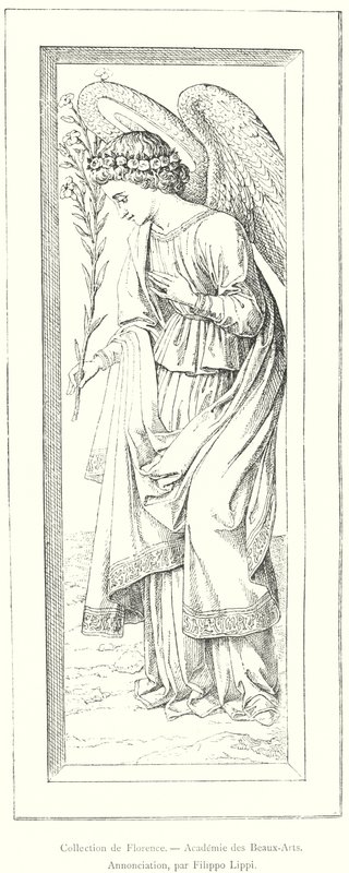 Colección de Florencia, Academia de Bellas Artes, Anunciación, por Filippo Lippi de Italian School