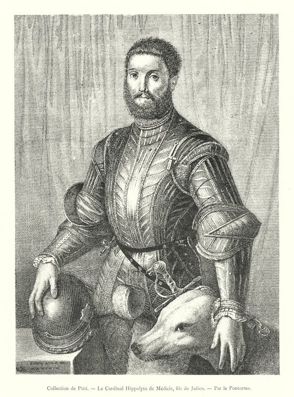 Colección de Pitti, El Cardenal Hipólito de Médici, hijo de Juliano, por Pontormo de Italian School
