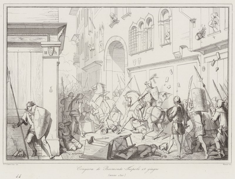 Conspiración de Boemondo Tiepolo 15 de junio de Italian School