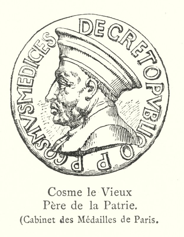 Cosme el Viejo, Padre de la Patria, Gabinete de Medallas de París de Italian School
