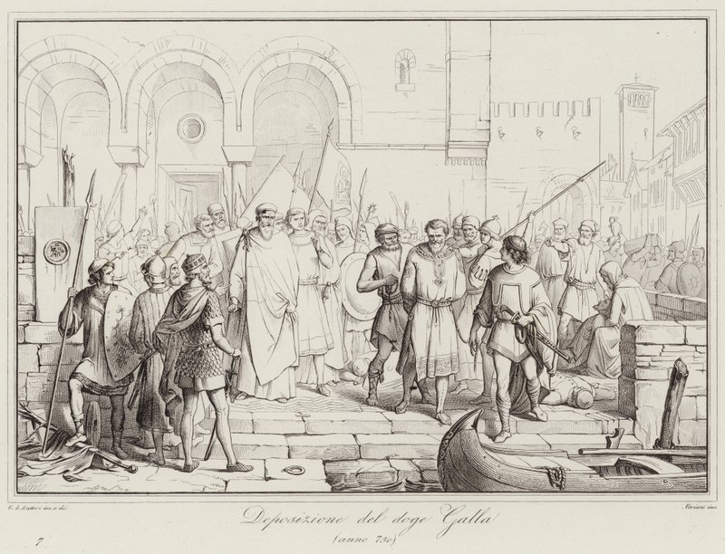 Deposición del Dogo Galla, 750 de Italian School