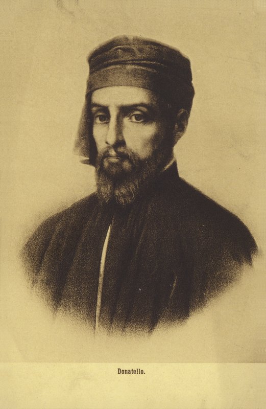 Donatello, pintor y escultor italiano (litografía) de Italian School