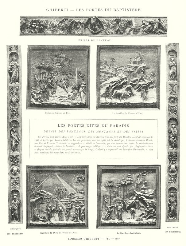 Ghiberti, Las puertas del Baptisterio, Lorenzo Ghiberti de Italian School