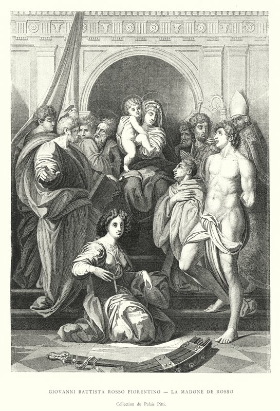 Giovanni Battista Rosso Fiorentino, La Madonna de Rosso, Colección del Palacio Pitti de Italian School