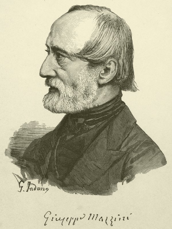 Giuseppe Mazzini (grabado) de Italian School