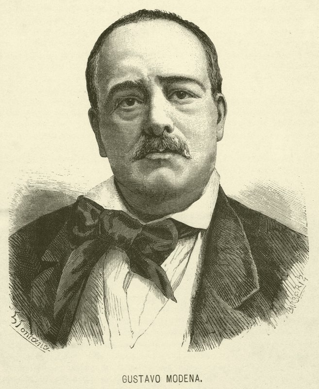 Gustavo Modena (grabado) de Italian School