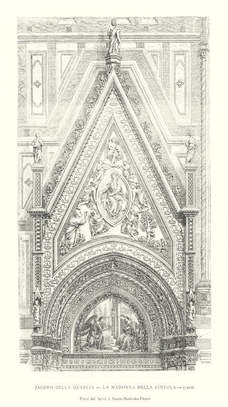 Jacopo della Quercia, La Madonna della Cintola de Italian School