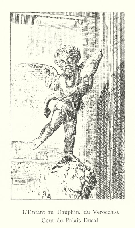 El niño con el delfín, de Verrocchio, Patio del Palacio Ducal de Italian School