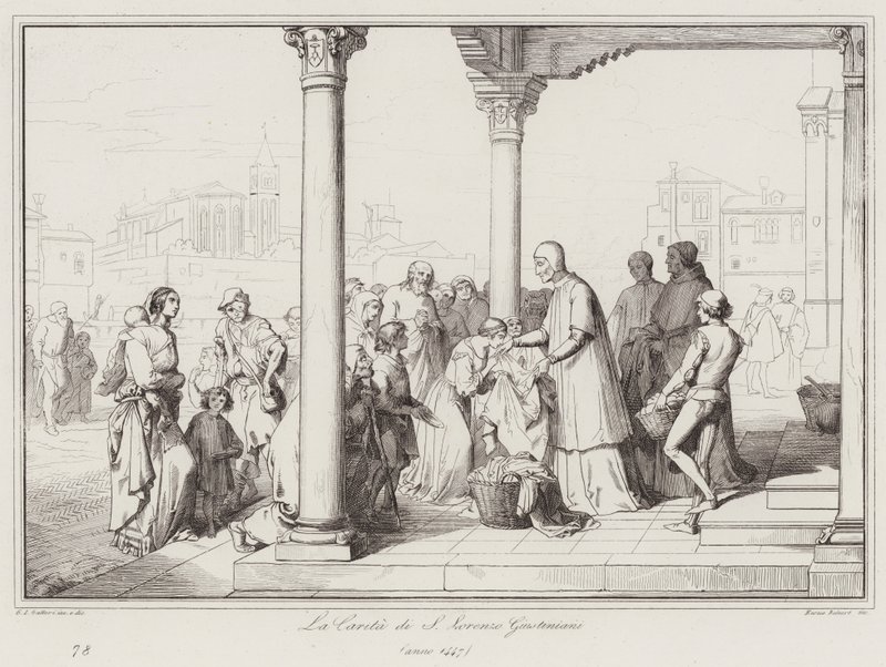 La Caridad de San Lorenzo Giustiniani de Italian School