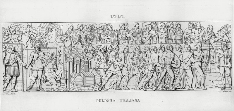 La Columna Trajana (grabado) de Italian School